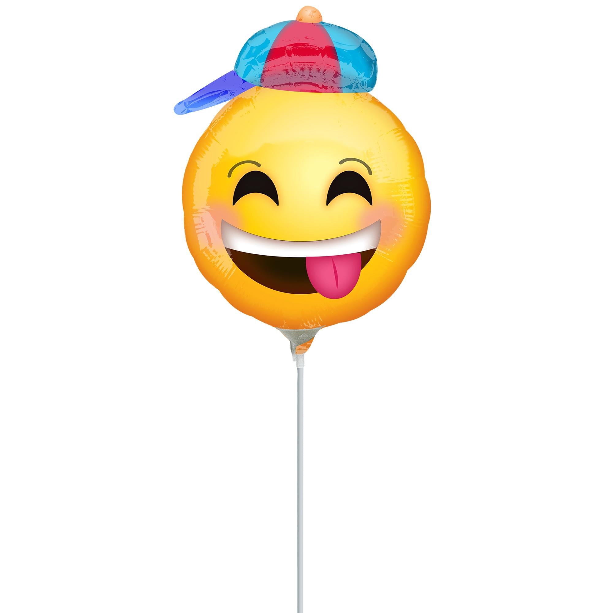 Happy Emoticon with Hat Mini Shape Balloon Balloons & Streamers - Party Centre