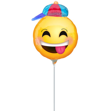 Happy Emoticon with Hat Mini Shape Balloon Balloons & Streamers - Party Centre