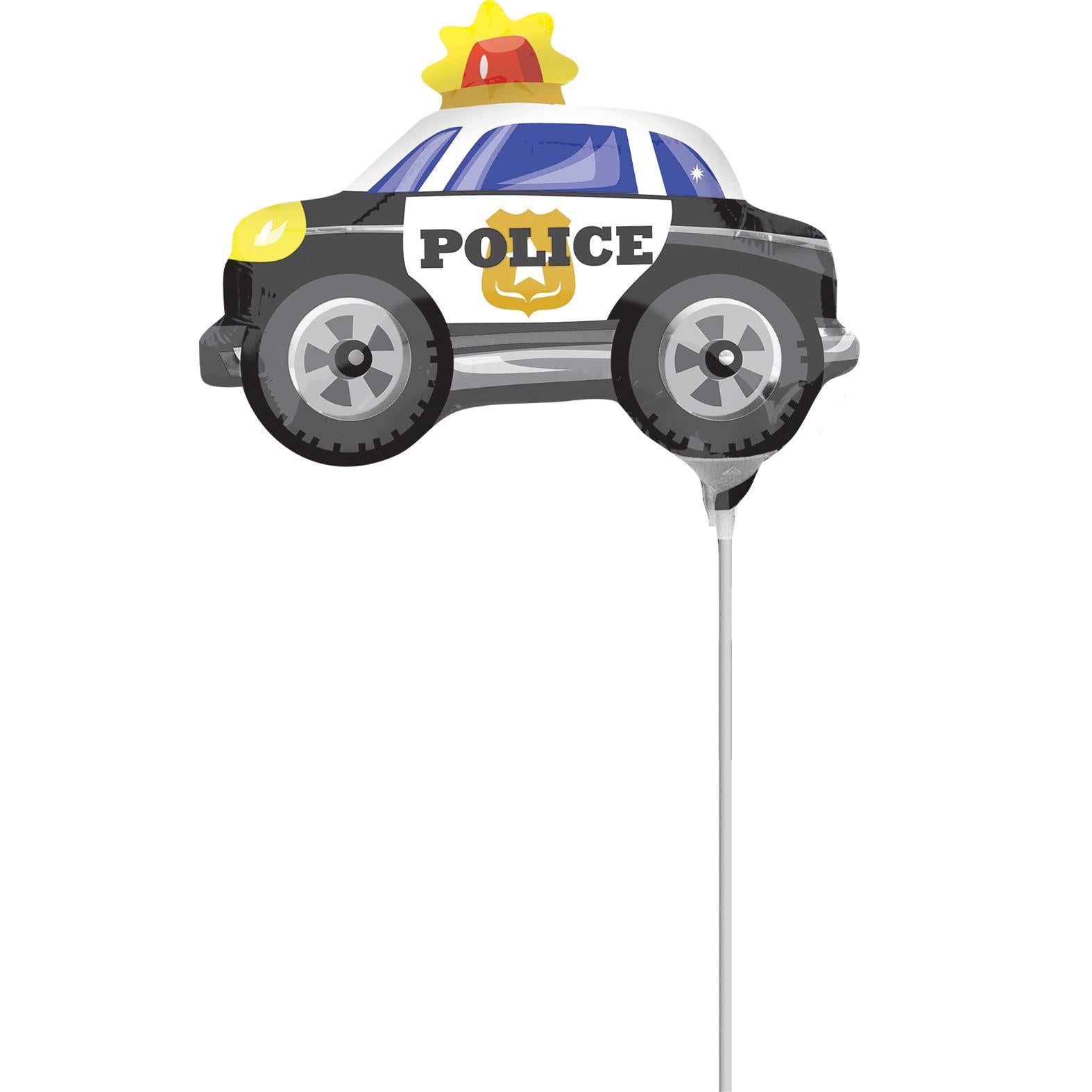 Police Car Mini Shape Balloon Balloons & Streamers - Party Centre