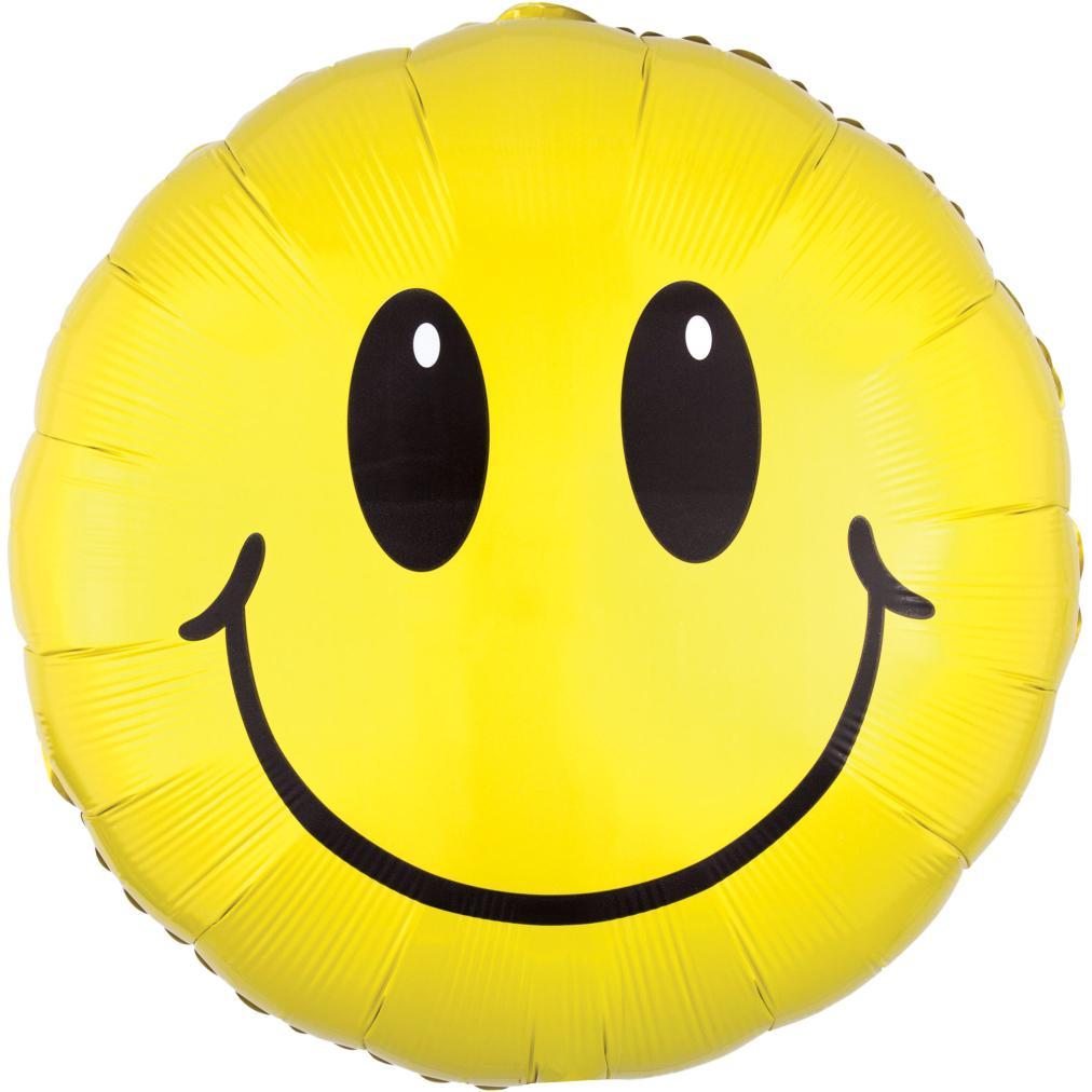 Smiley Face Jumbo Foil Balloon 28in Balloons & Streamers - Party Centre