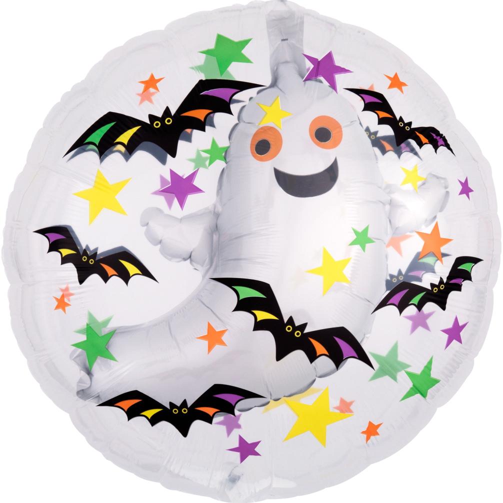 Ghost & Bats Insiders Balloon 60cm Balloons & Streamers - Party Centre