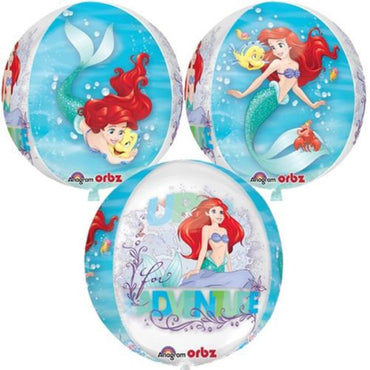 Ariel Dream Big Orbz Balloon 38x40cm Balloons & Streamers - Party Centre