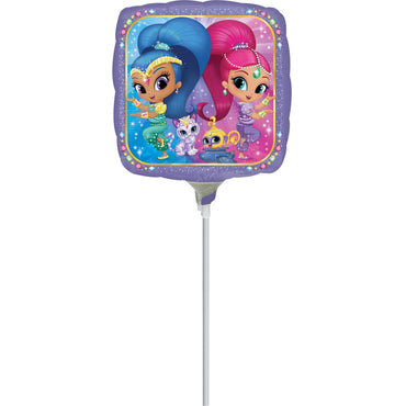 Shimmer & Shine 9in Square Balloon Balloons & Streamers - Party Centre