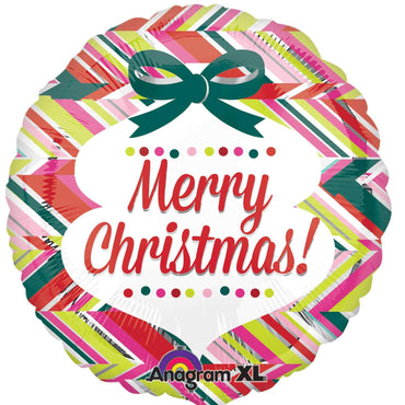 Christmas Bow Foil Balloon 18in Balloons & Streamers - Party Centre