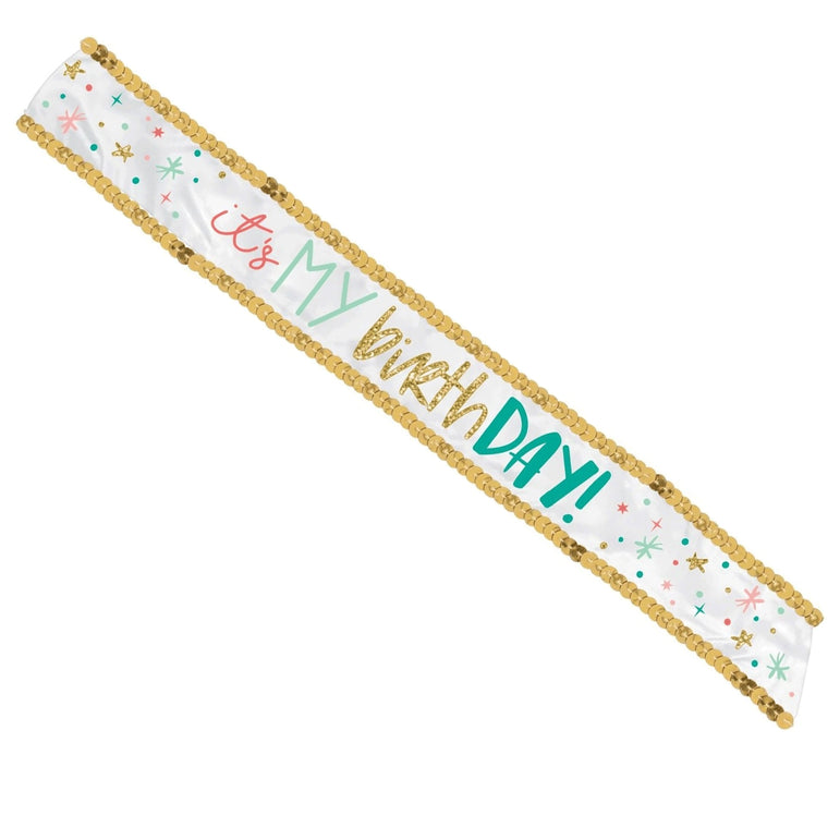Happy Cake Day Sash Fabric