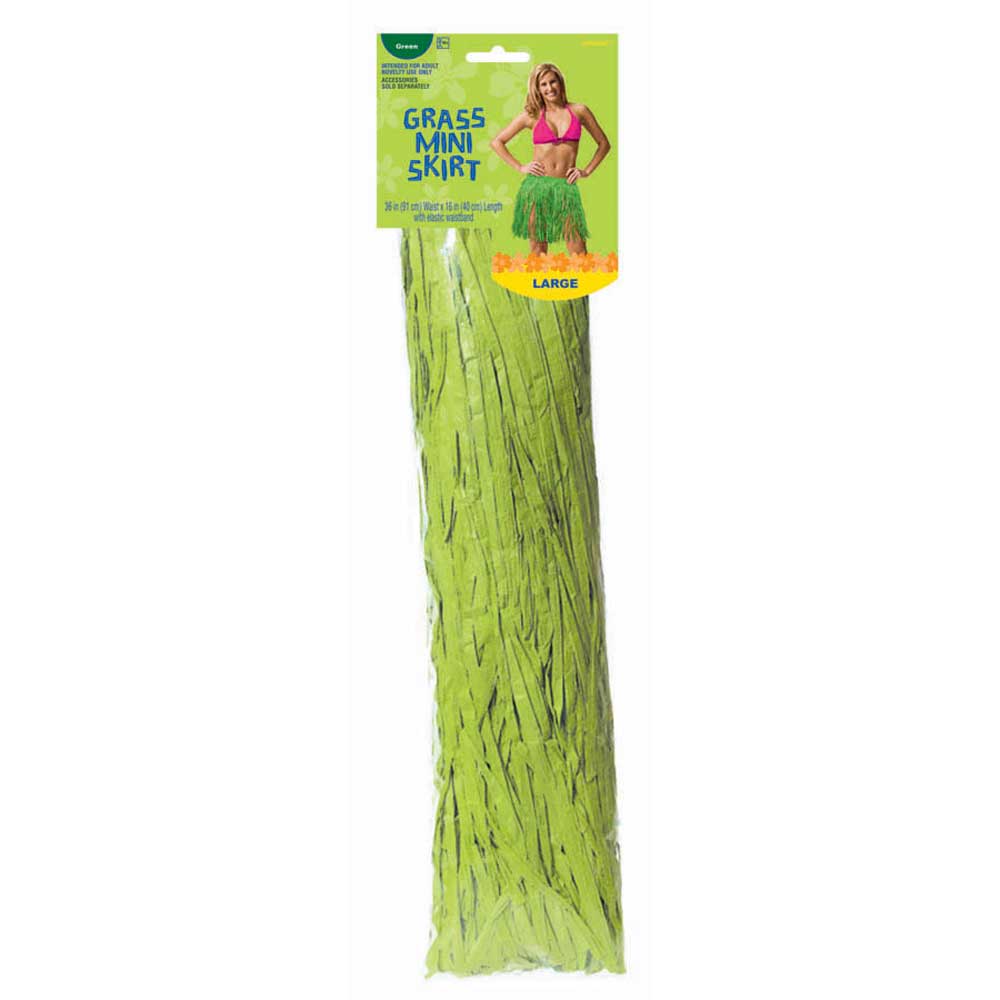 Adult Green Tissue Hula Skirt 16 x 36in Costumes & Apparel - Party Centre