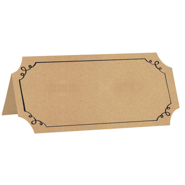 Kraft Paper Tent Cards 25pcs