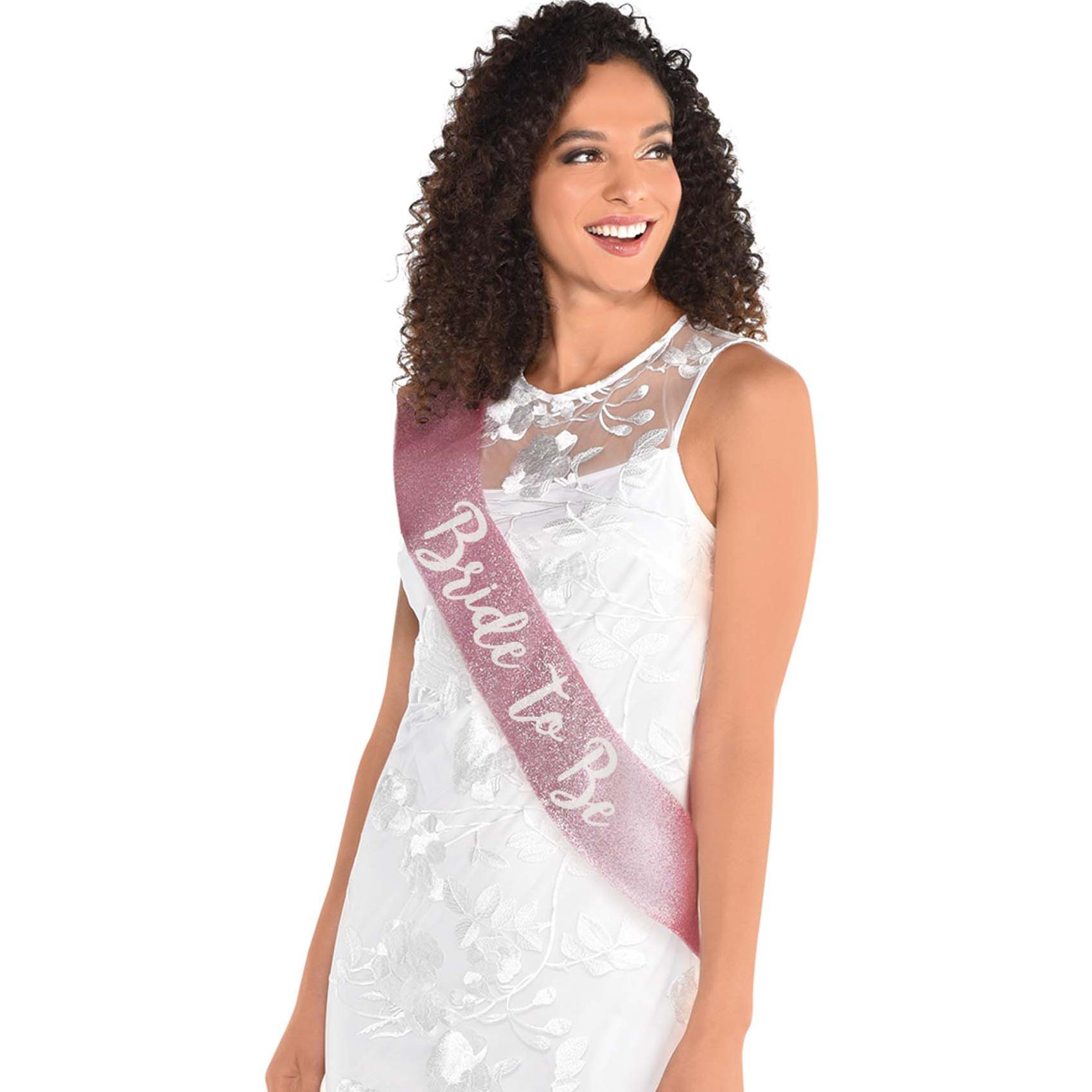 Bride To Be Deluxe Fabric Sash Costumes & Apparel - Party Centre