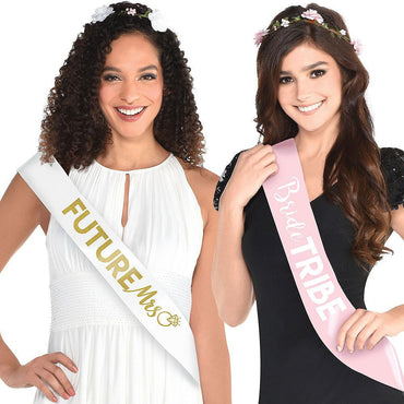 Bachelorette Sash Set 8pcs Costumes & Apparel - Party Centre