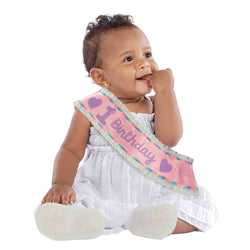 1st Birthday Girl Sash Fabric