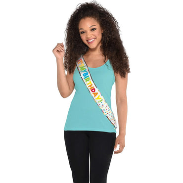 Birthday Celebration Sash Fabric