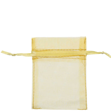 Gold Organza Bags 24pcs Favours - Party Centre