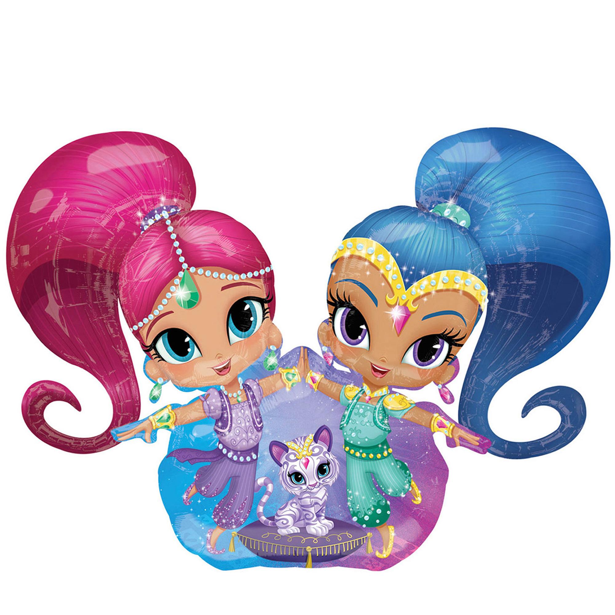 Shimmer and Shine Airwalker Balloon 53x44in Balloons & Streamers - Party Centre