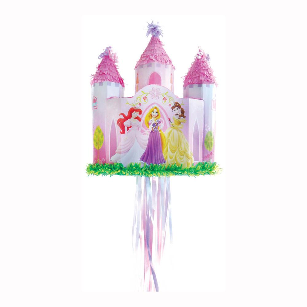 Disney Princess Castle Pull Piñata Pinata - Party Centre