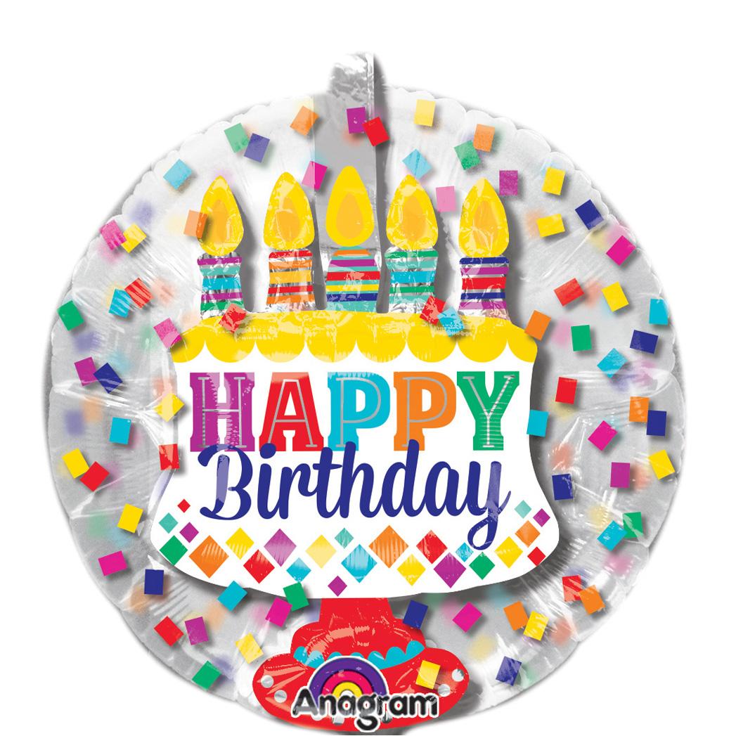 Happy Birthday Insider Balloon 60cm Balloons & Streamers - Party Centre