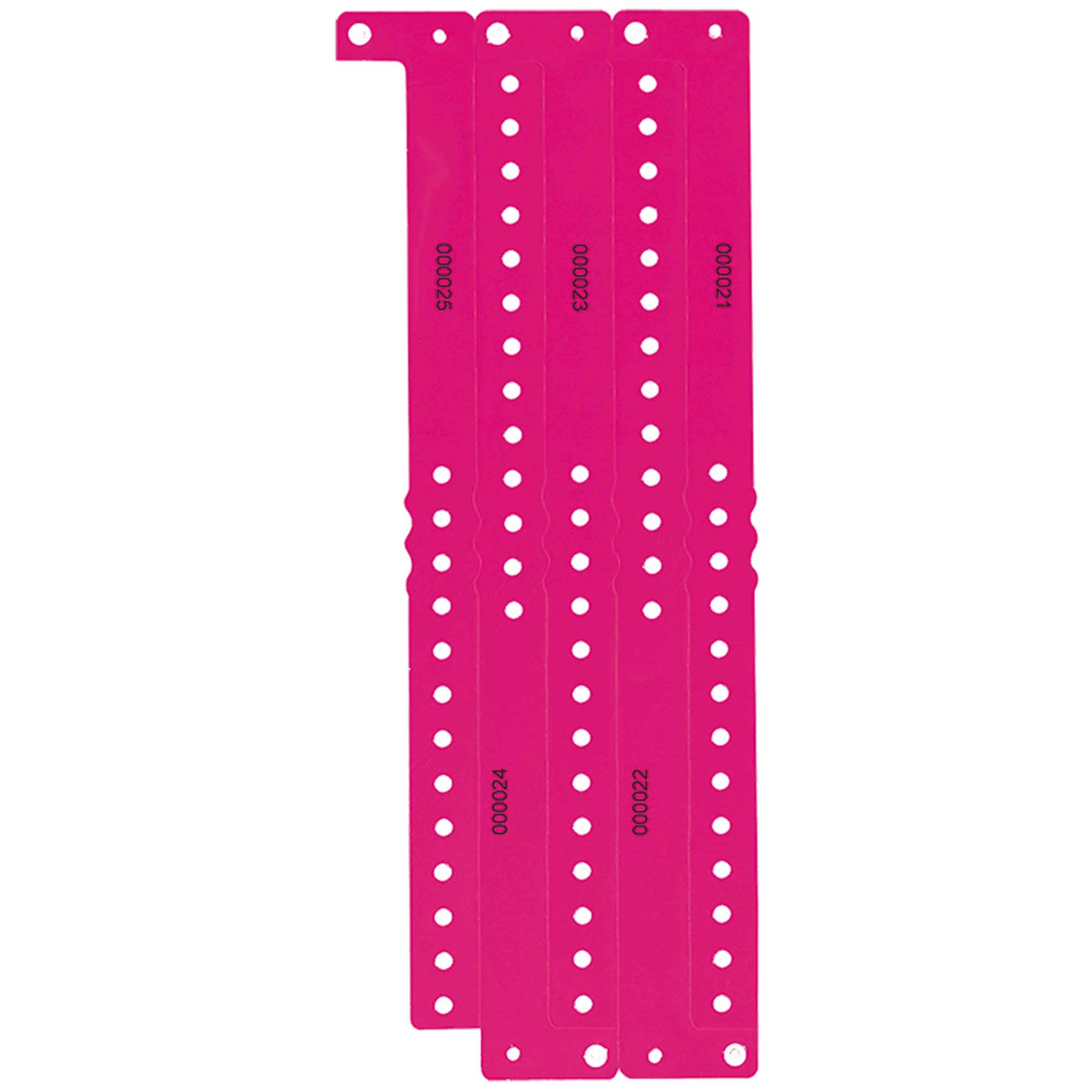 Pink Wristband 250pcs Costumes & Apparel - Party Centre