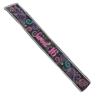Sweet 16 Birthday Fabric Sash
