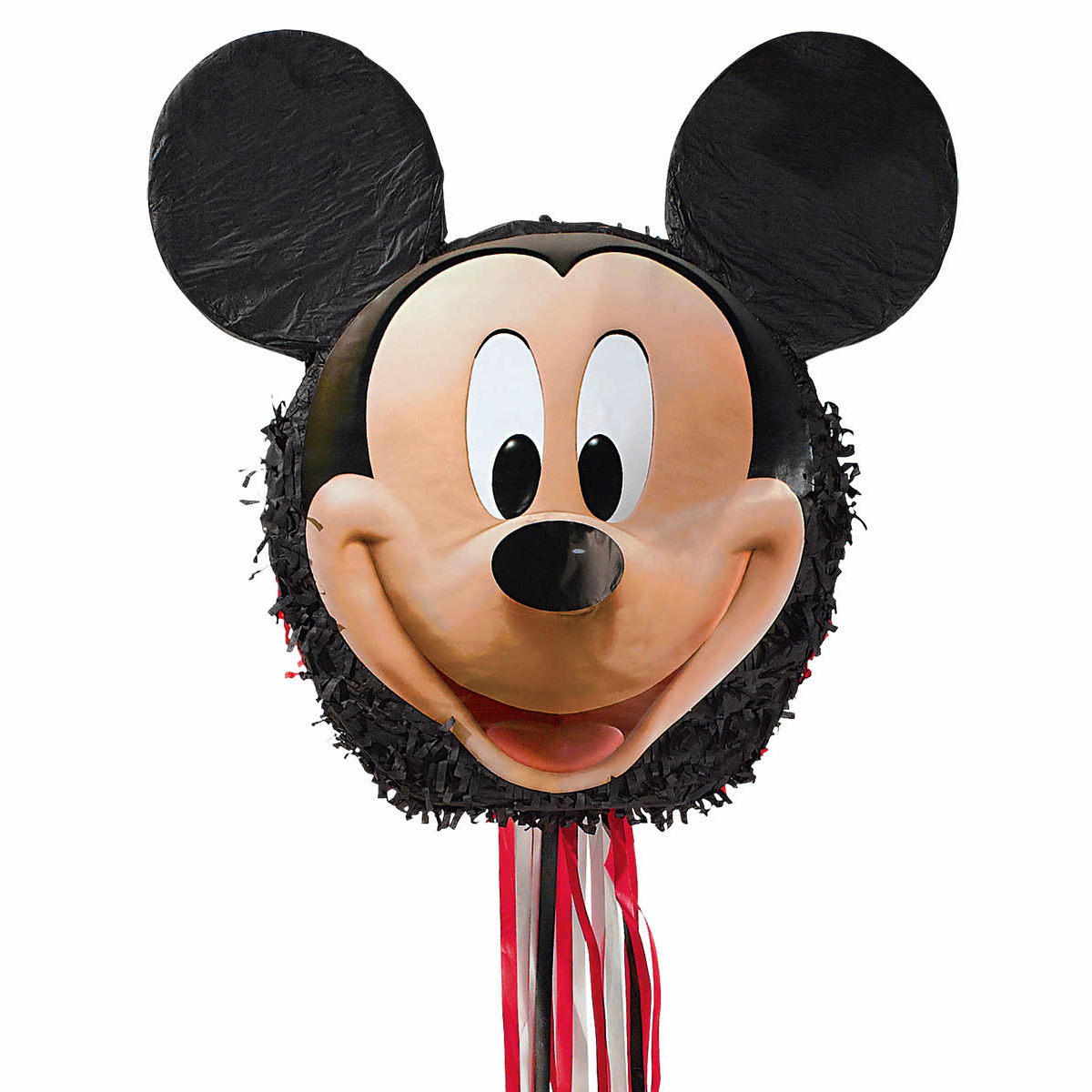 Mickey Mouse Head Pull Piñata Pinata - Party Centre