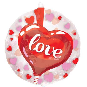 Heart Lollipop Insiders Balloon 60cm Balloons & Streamers - Party Centre