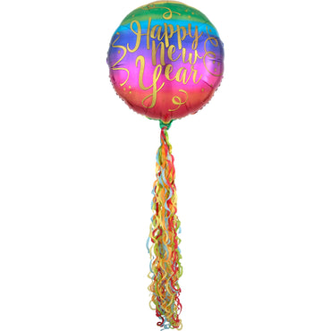 Colorful New Year Pom Pom Airwalkers 81x218cm Balloons & Streamers - Party Centre