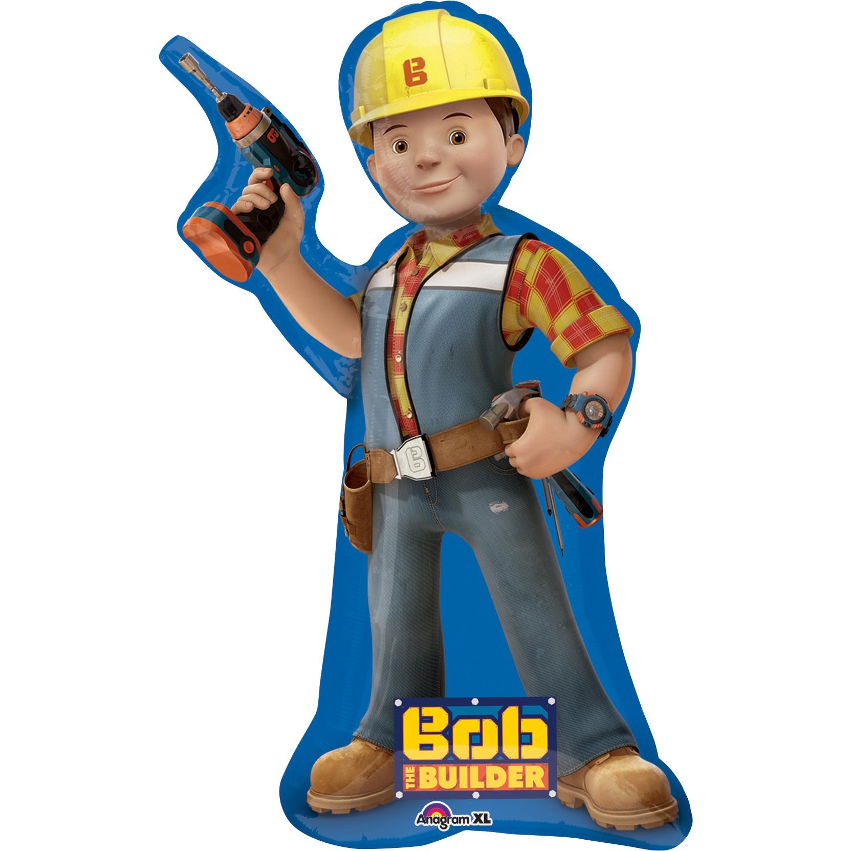 Bob the Builder SuperShape Foil Balloon 18x35in Balloons & Streamers - Party Centre