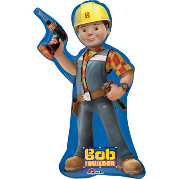 Bob the Builder SuperShape Foil Balloon 18x35in Balloons & Streamers - Party Centre