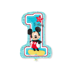 Mickey 1st Birthday SuperShape Foil Balloon 19x28in