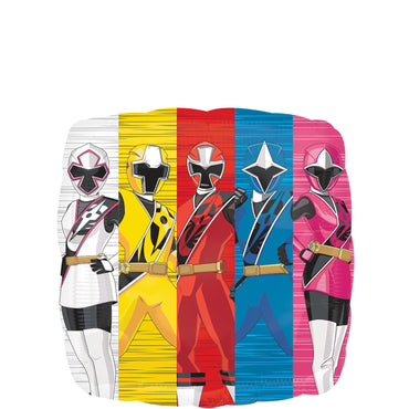 Power Rangers-Ninja Steel Square Balloon 45cm Balloons & Streamers - Party Centre