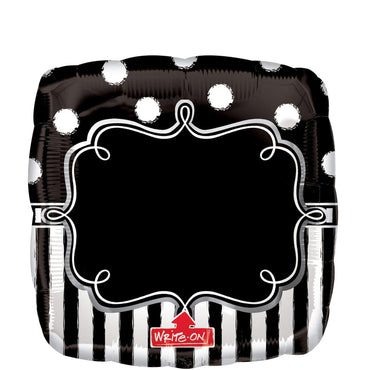 Write-On Chalkboard Birthday Party Jumbo Balloon 28in Balloons & Streamers - Party Centre