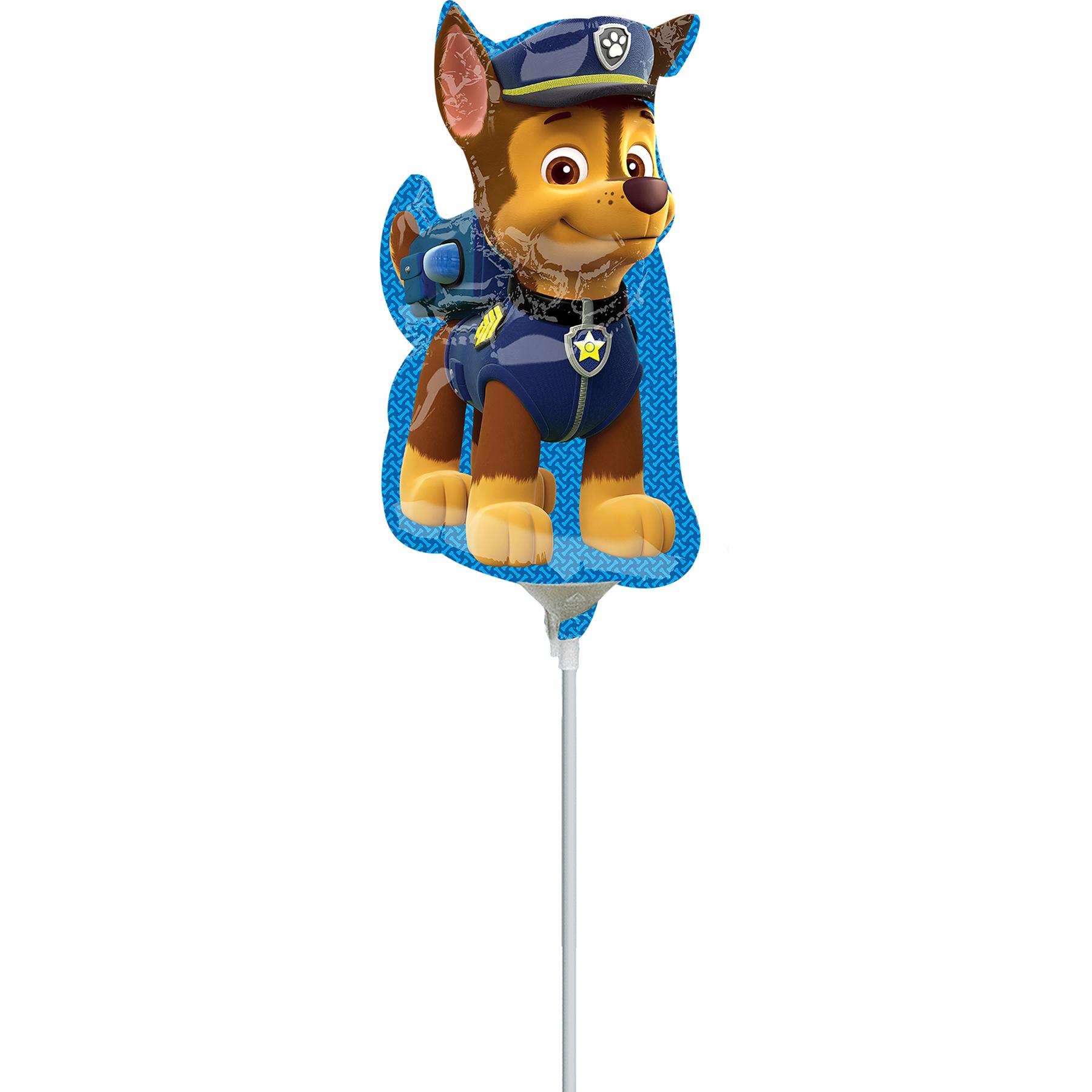 Paw Patrol Chase Mini Shape Foil Balloon Balloons & Streamers - Party Centre