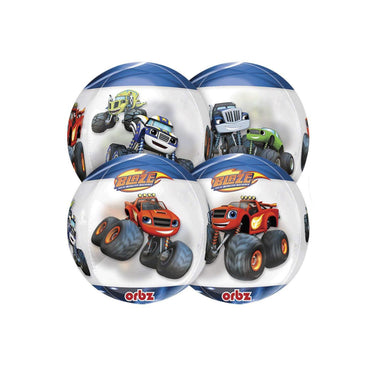 Blaze Orbz Balloon 38x40cm Balloons & Streamers - Party Centre