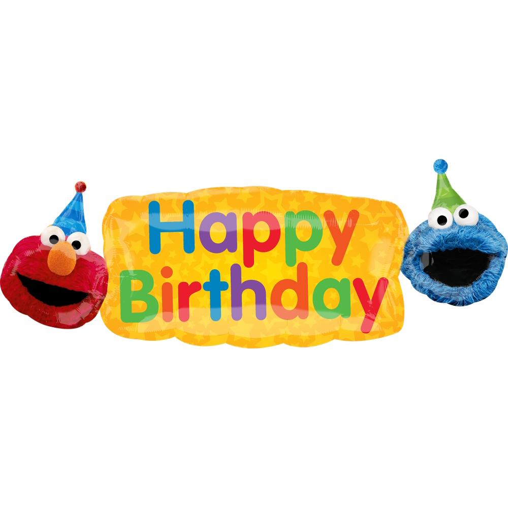 Elmo Fun Sesame Street SuperShape Foil Balloon Balloons & Streamers - Party Centre