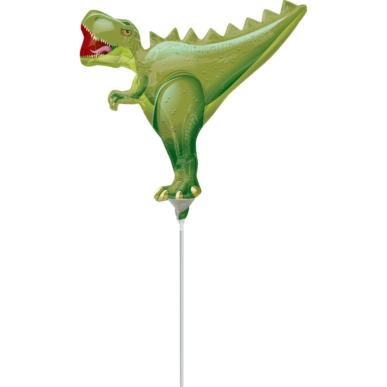T-Rex Mini Shape Foil Balloon Balloons & Streamers - Party Centre