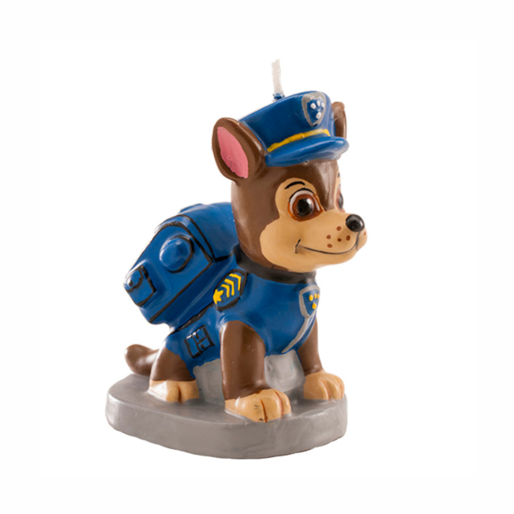 Paw Patrol Chase Decorative Candle  7cm Party Accessories - Party Centre