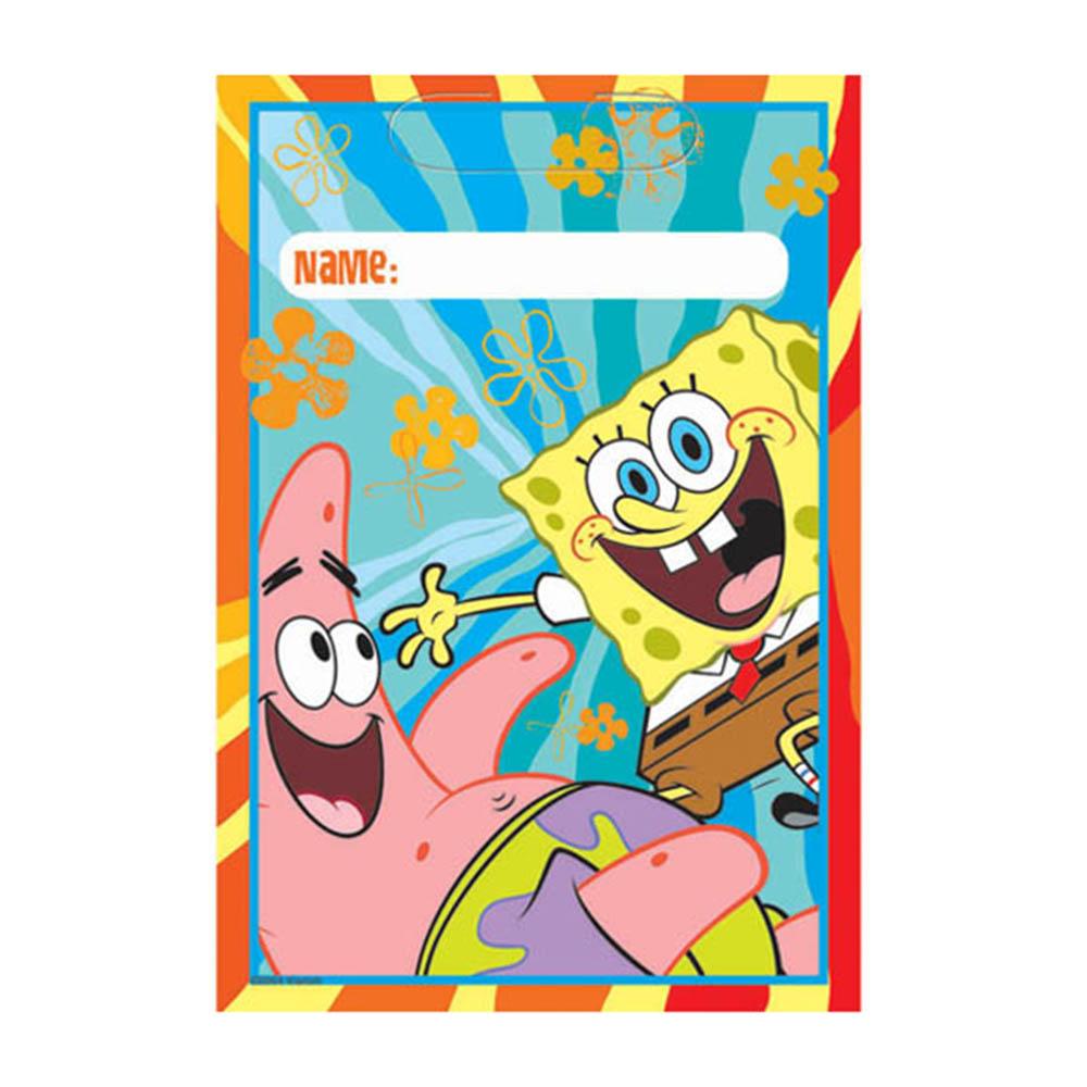 SpongeBob Buddies Loot Bags 8pcs Favours - Party Centre