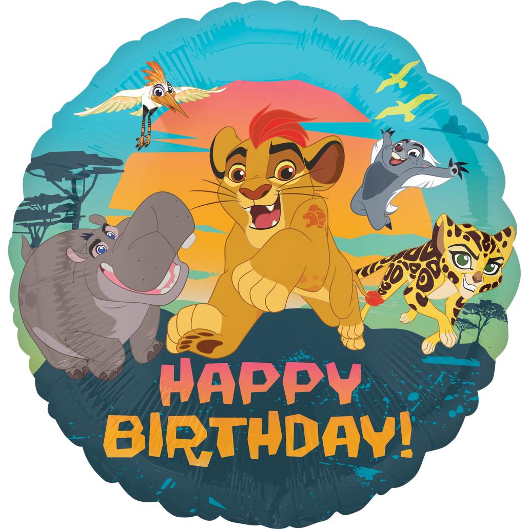 Lion Guard Happy Birthday Foil Balloon 18in Balloons & Streamers - Party Centre