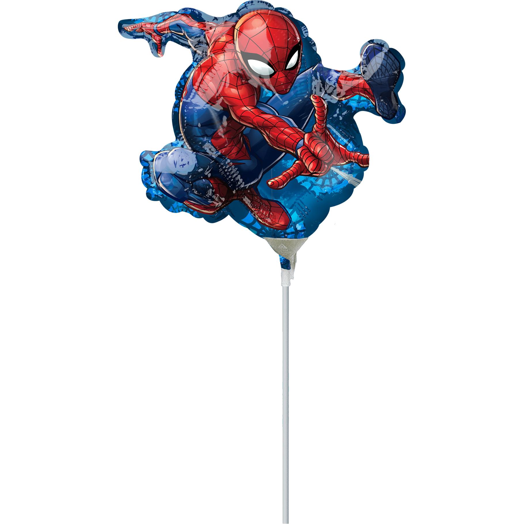 Spiderman Mini Shape Foil Balloon 17x25cm Balloons & Streamers - Party Centre