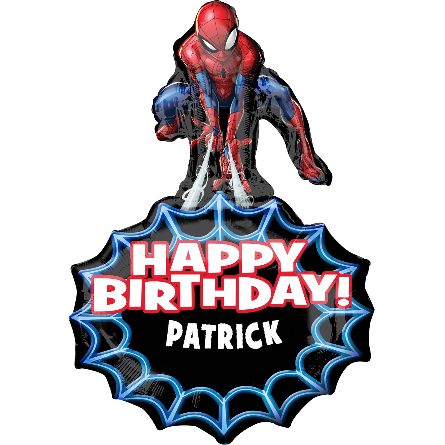Spider-Man Personalized SuperShape Balloon 58x86cm Balloons & Streamers - Party Centre