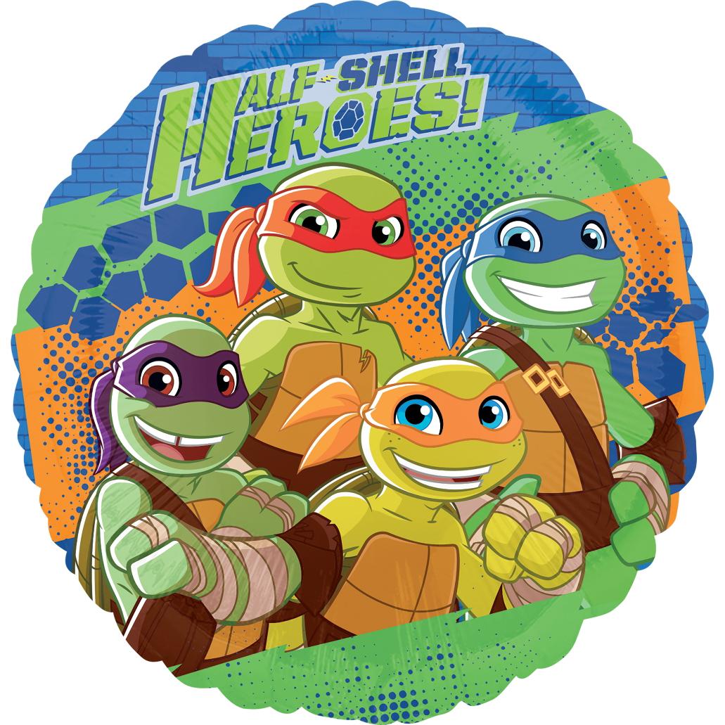 Half Shell Heroes Foil Balloon 18in Balloons & Streamers - Party Centre