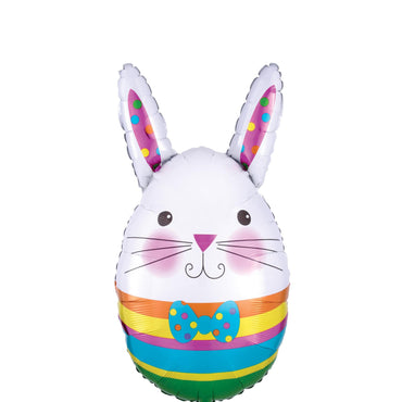Bunny Egg Junior Shape Foil Balloon 33x63cm Balloons & Streamers - Party Centre