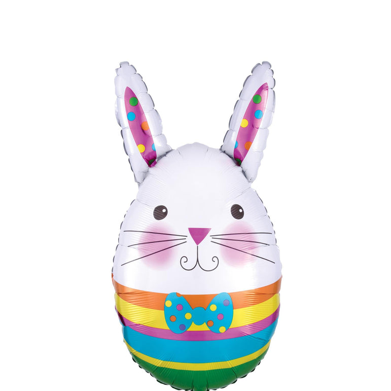 Bunny Egg Junior Shape Foil Balloon 33x63cm Balloons & Streamers - Party Centre