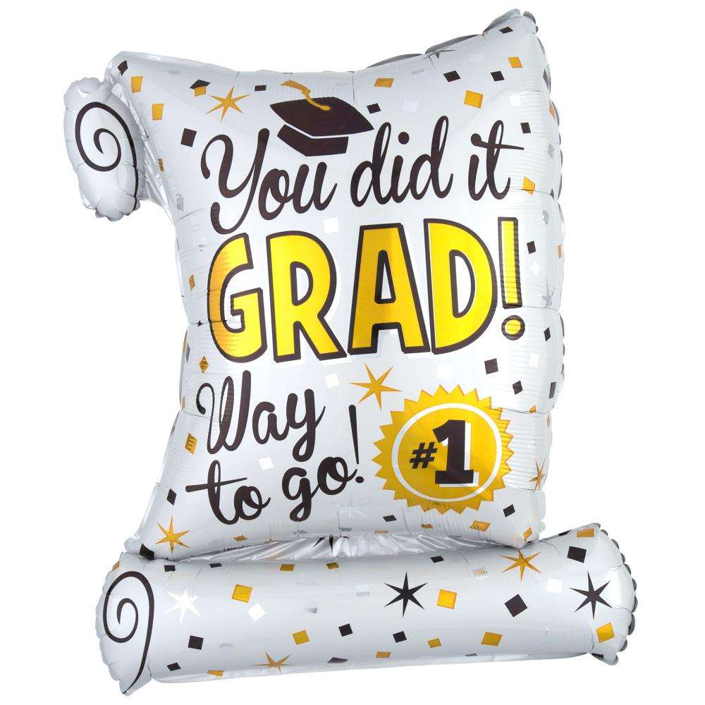 You Did It Diploma SuperShape Balloon 55x66cm Balloons & Streamers - Party Centre