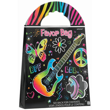 Neon Doodle Green Favor Bag Party Favors - Party Centre