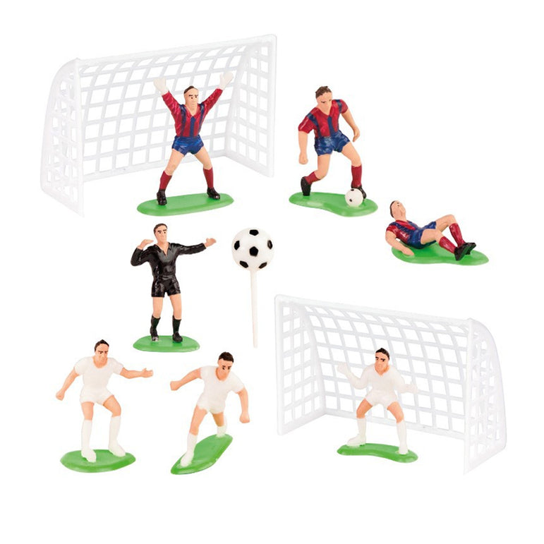 Football Plastic Cake Decorating Kit 6pcs