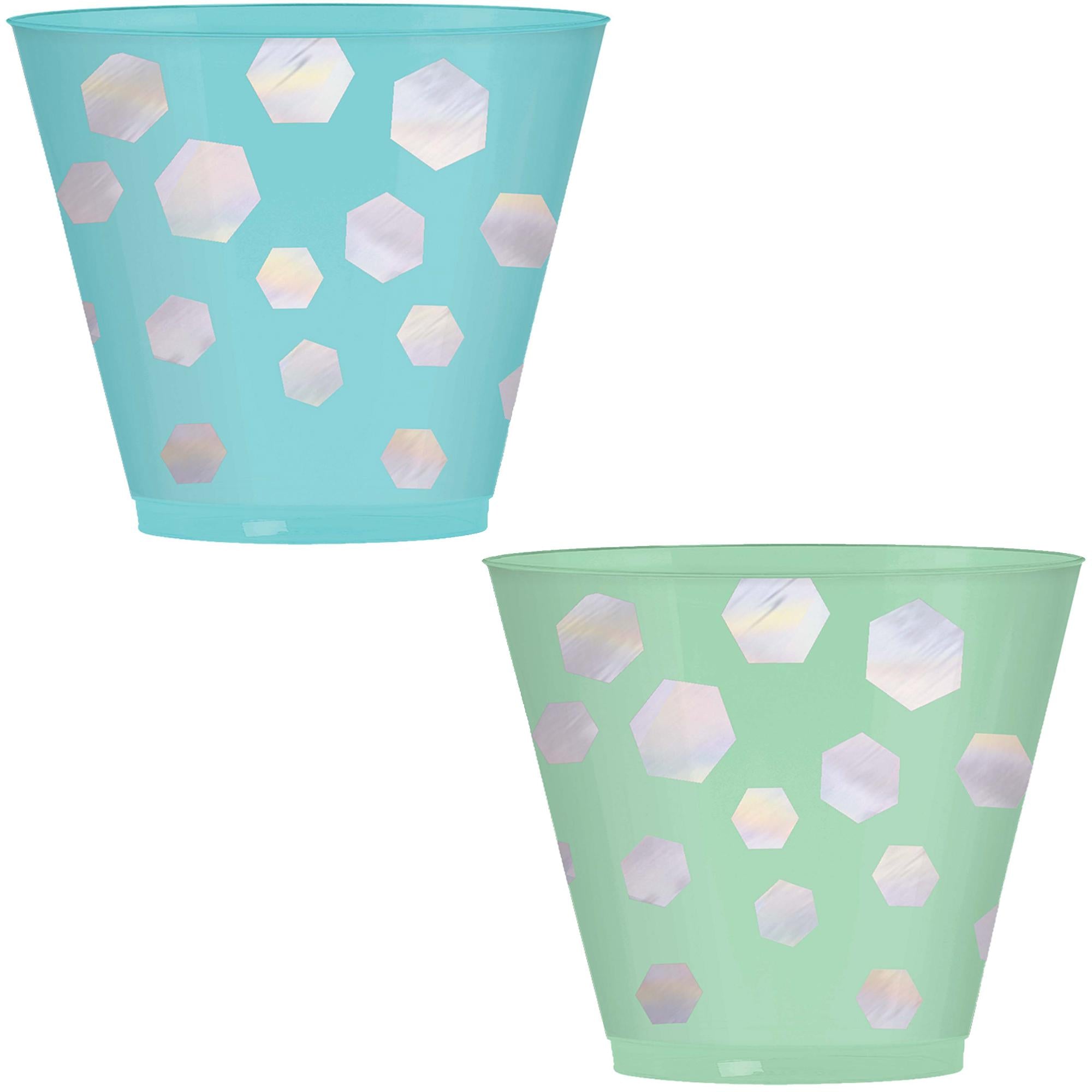 Shimmering Party Iridescent Plastic Tumblers 30pcs Candy Buffet - Party Centre