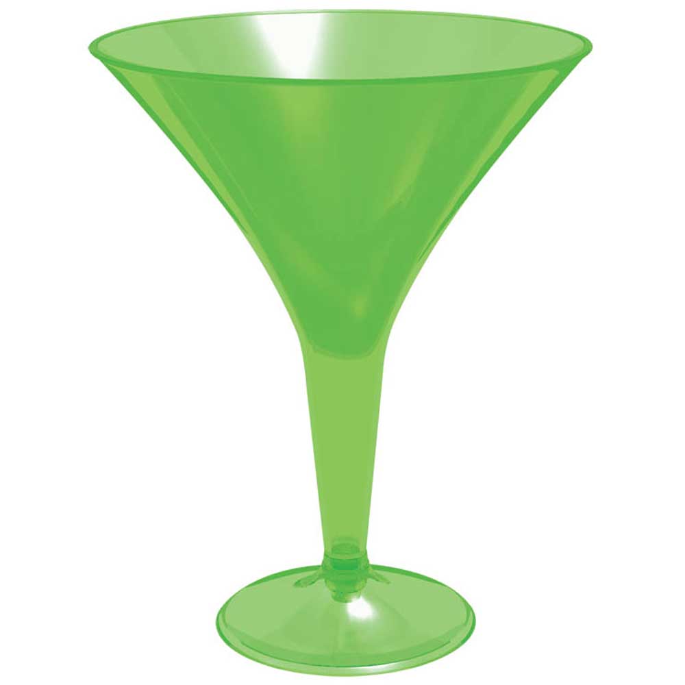 Green Martini Glasses 8oz, 20pcs Candy Buffet - Party Centre