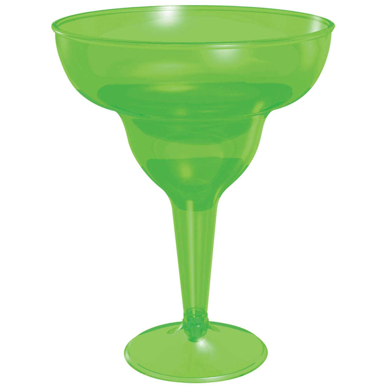 Green Margarita Glasses 8oz, 20pcs