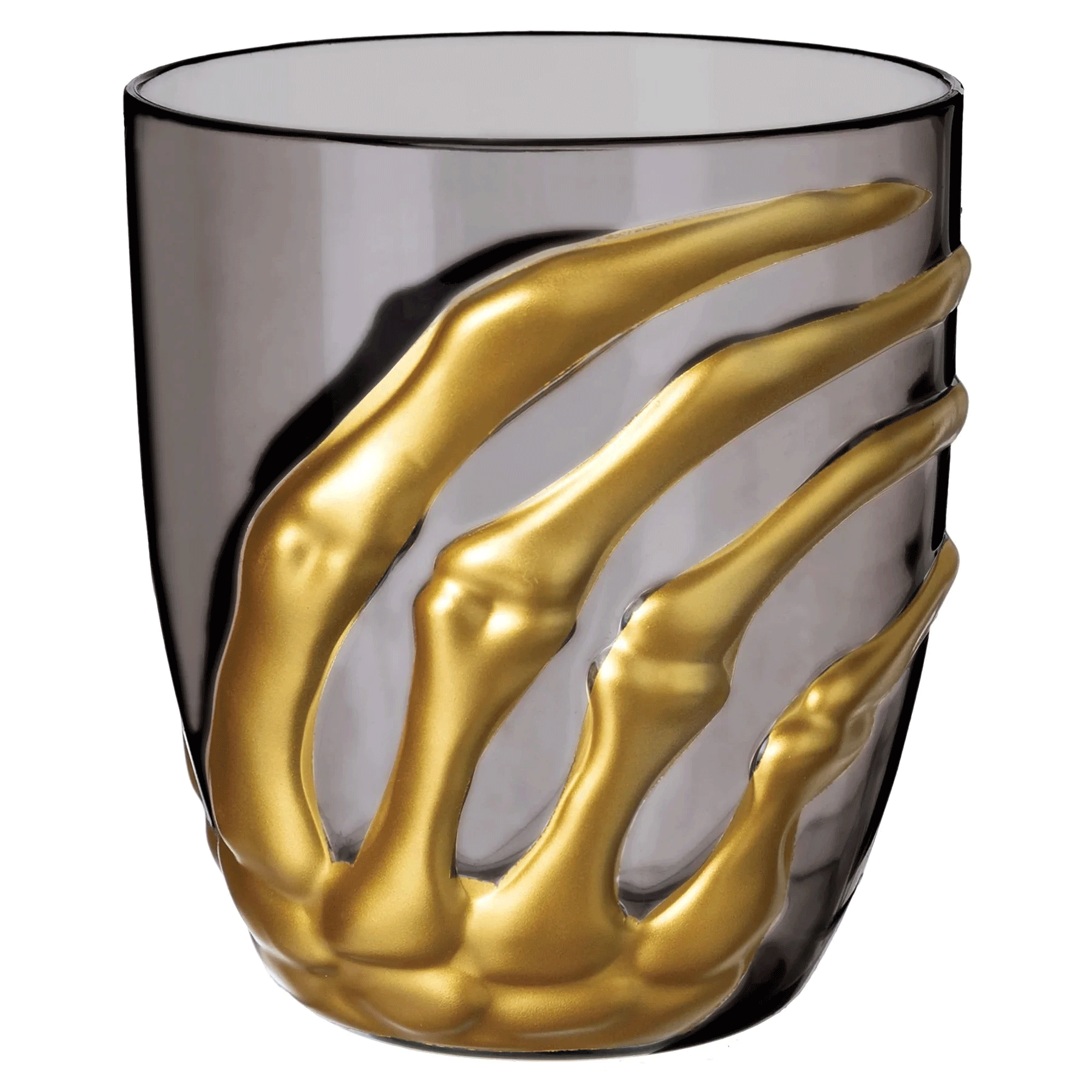 Skeleton Hand Stemless Plastic Wine Glass