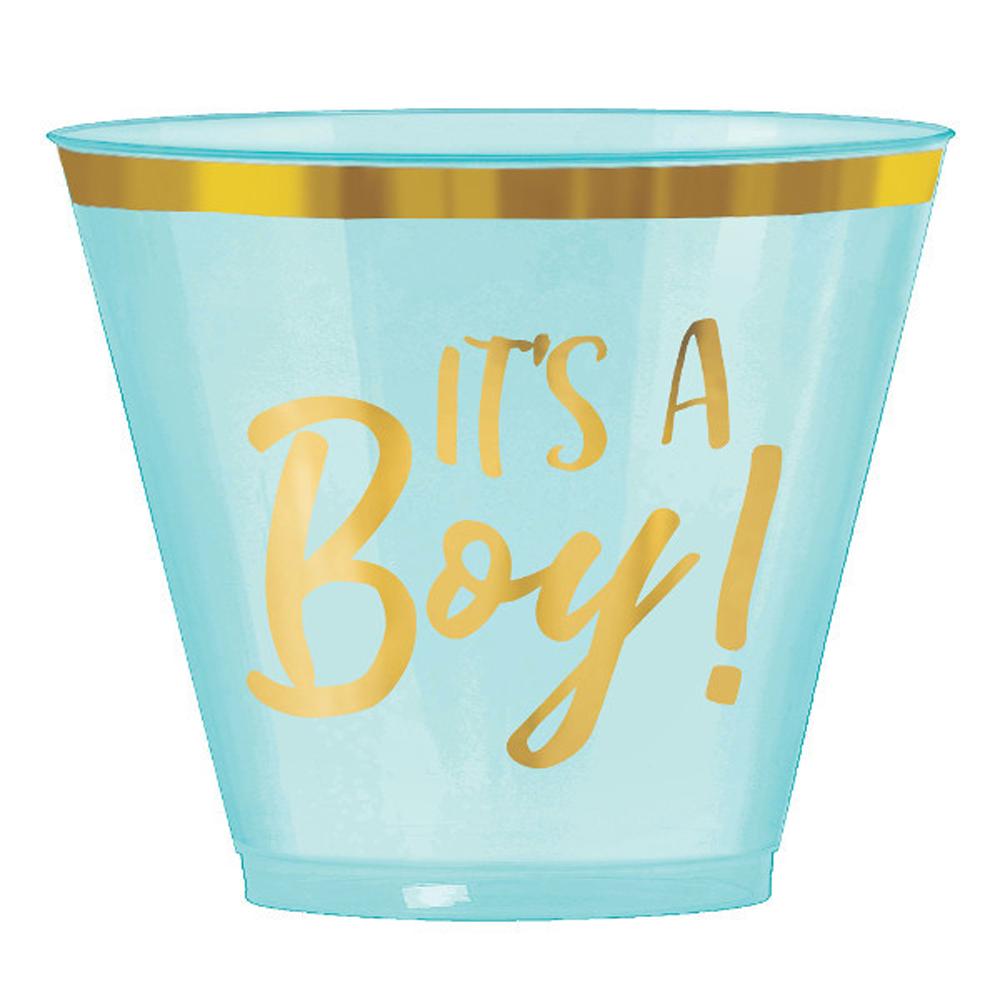 Oh Baby Boy Hot Stamped Tumblers 30pcs Solid Tableware - Party Centre