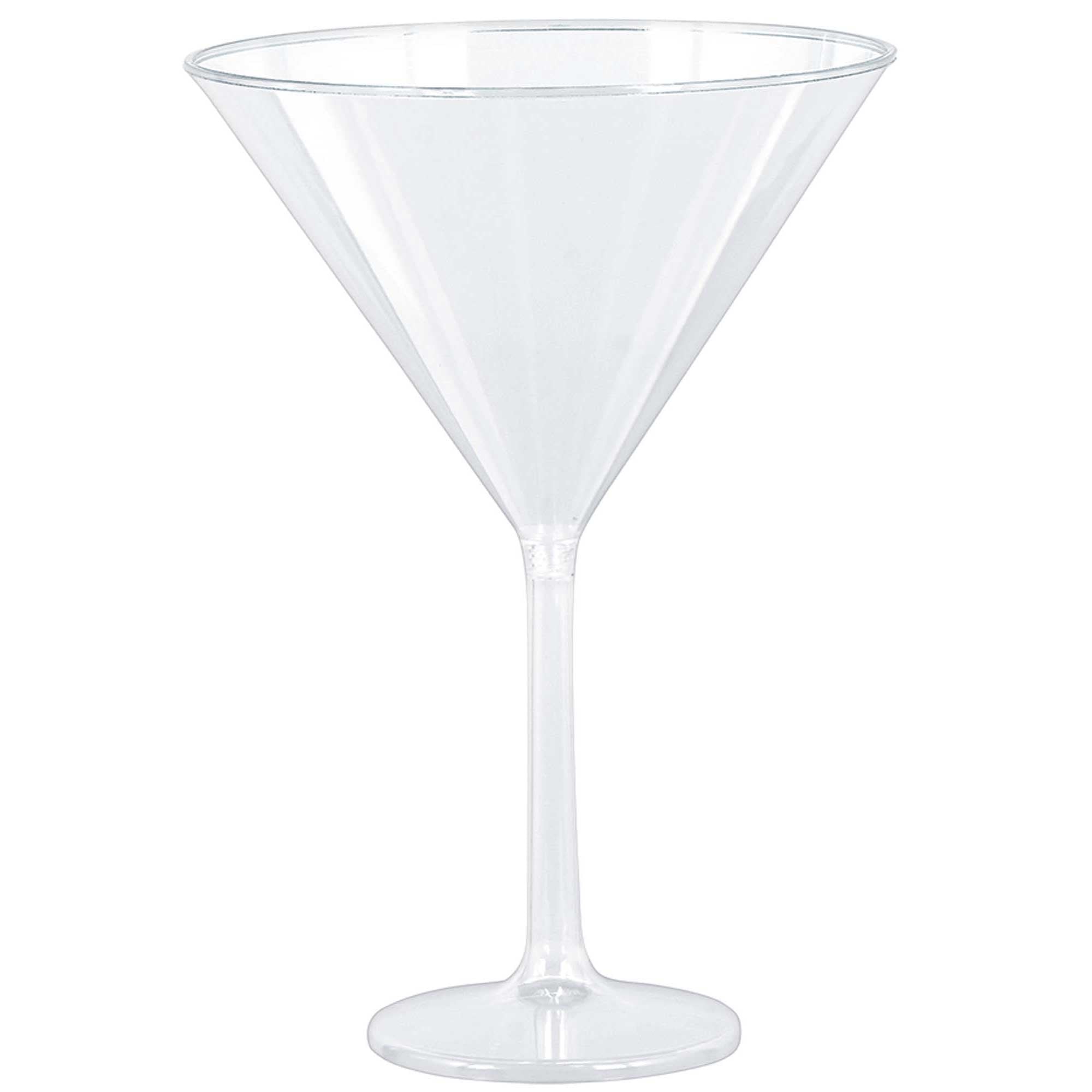 Clear Plastic Martini Glass 25oz